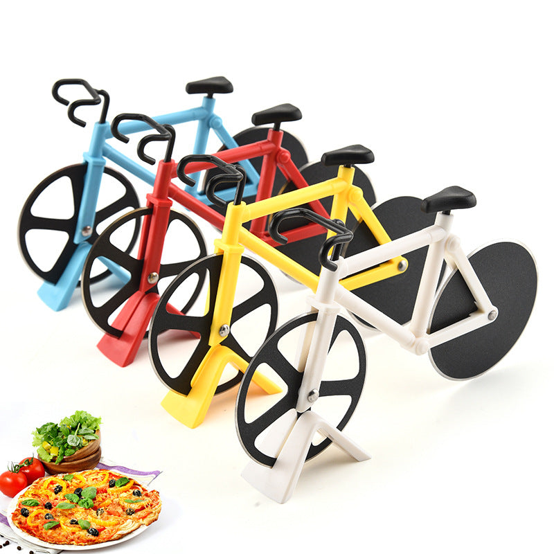 SpinSlice™ Stainless Steel Bicycle Pizza Cutter