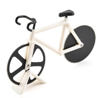 SpinSlice™ Stainless Steel Bicycle Pizza Cutter