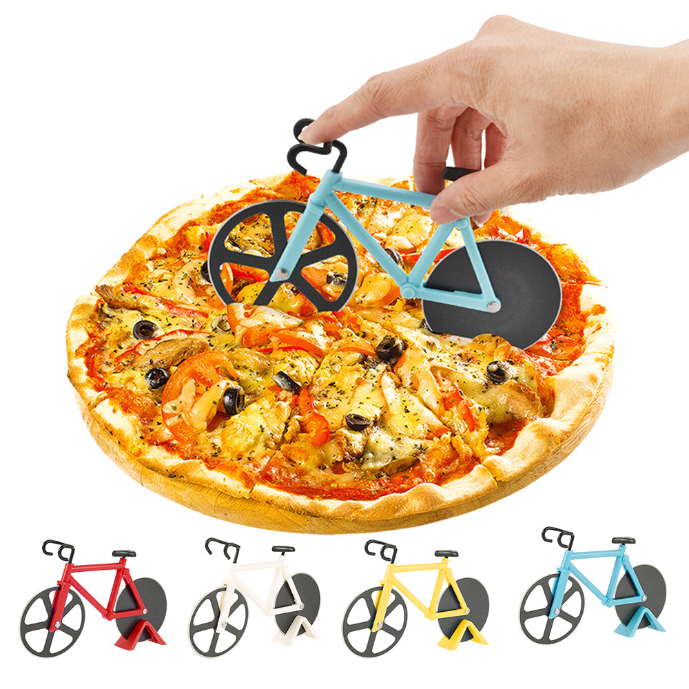 SpinSlice™ Stainless Steel Bicycle Pizza Cutter