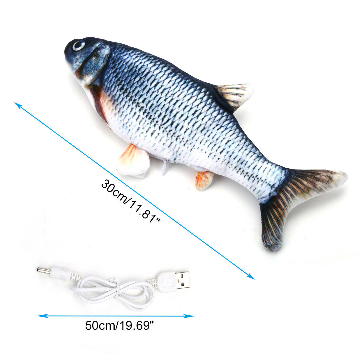 Soft Electronic Fish-Shaped Cat Toy